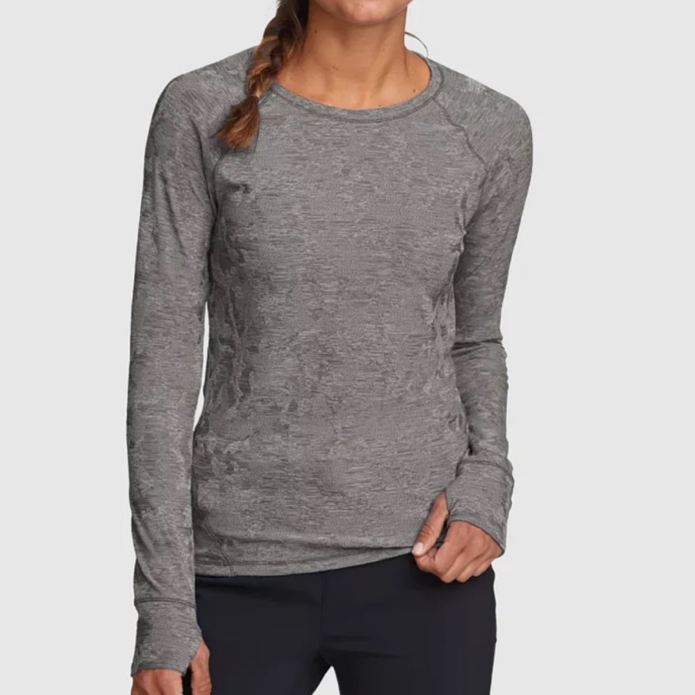 ☀️ NWOT EDDIE BAUER Resolution Textured Long-Sleeve Tech Tee